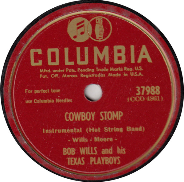 Cowboy Stomp / A Sweet Kind Of Love by Bob Wills &amp; His Texas Playboys