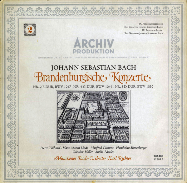 Brandenburgische Konzerte (2) (Nr. 2 F-Dur, BWV 1047 · Nr. 4 G-Dur, BWV 1049 · Nr. 5 D-Dur, BWV 1050) by Johann Sebastian Bach