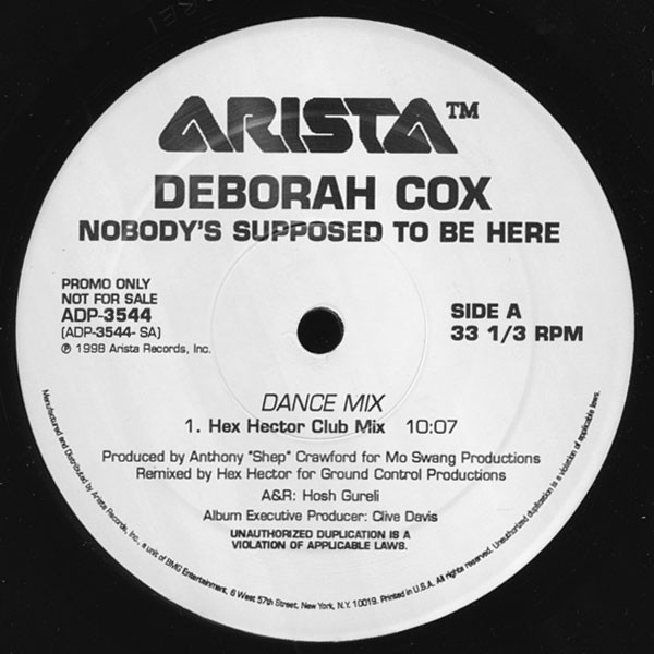 Deborah Cox vinyl record cover artwork on VinVibe