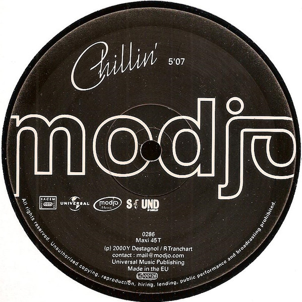 Chillin' by Modjo physical vinyl pressing cover artwork on VinVibe