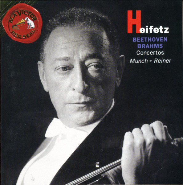 Beethoven Concerto in D; Brahms Concerto in D by Jascha Heifetz