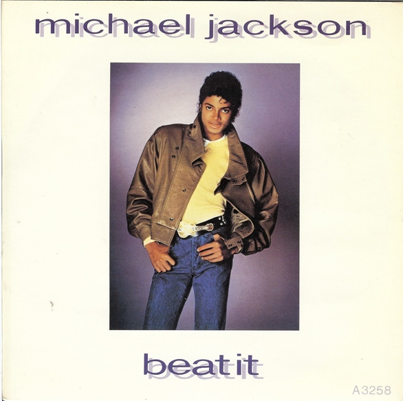 Beat It by Michael Jackson physical vinyl pressing cover artwork on VinVibe
