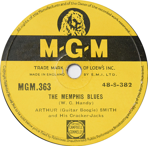 The Memphis Blues / Mandolin Boogie by Arthur Smith And His Cracker-Jacks