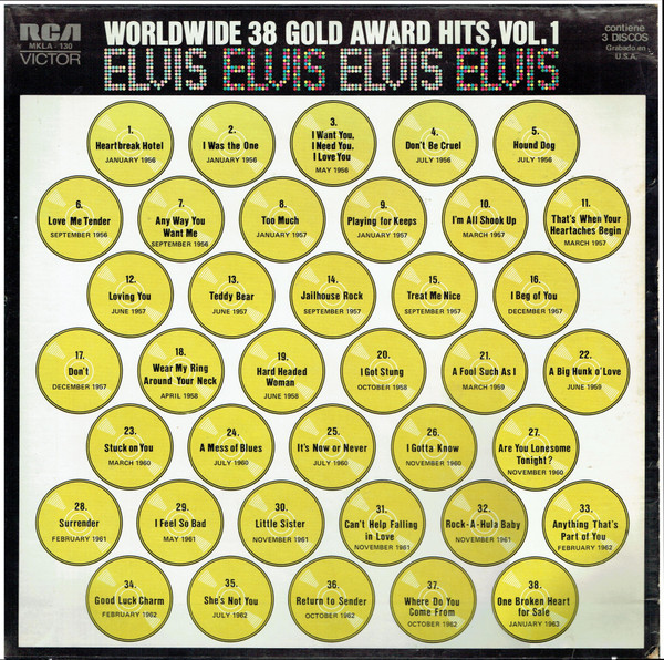 Worldwide 38 Gold Award Hits, Vol. 1 by Elvis
