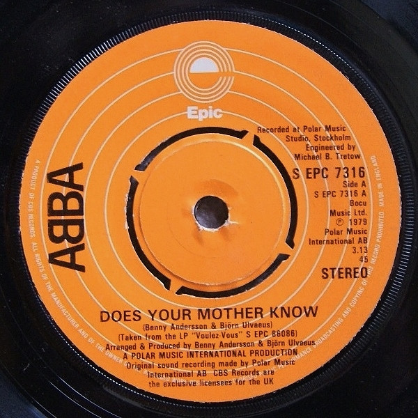 Does Your Mother Know / Kisses Of Fire by ABBA