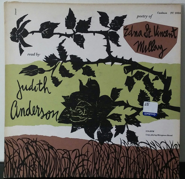 Poetry Of Edna St. Vincent Millay by Judith Anderson