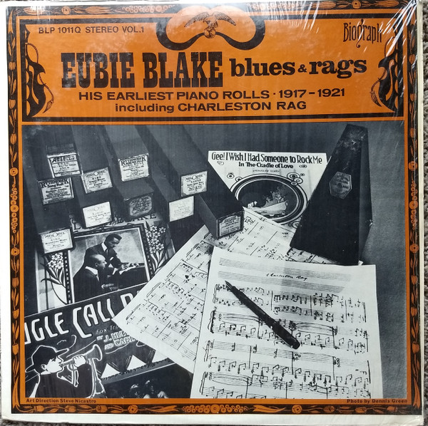 Blues And Ragtime Volume 1 by Eubie Blake