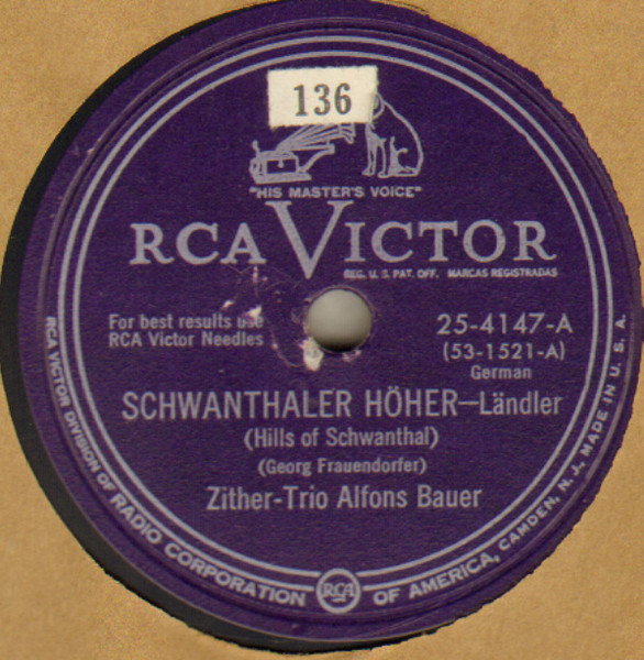 Schwanthaler Höher / G'scheerte by Zither-Trio Alfons Bauer