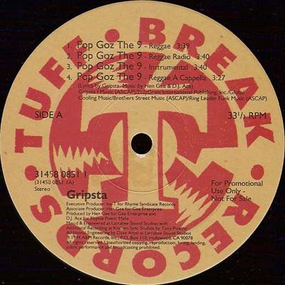 Pop Goz The 9 / Can't Fade This by Gripsta