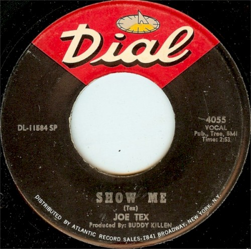 Show Me / A Woman Sees A Hard Time by Joe Tex physical vinyl pressing cover artwork on VinVibe
