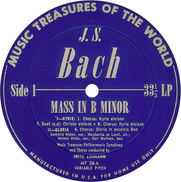 Mass In B Minor by Johann Sebastian Bach