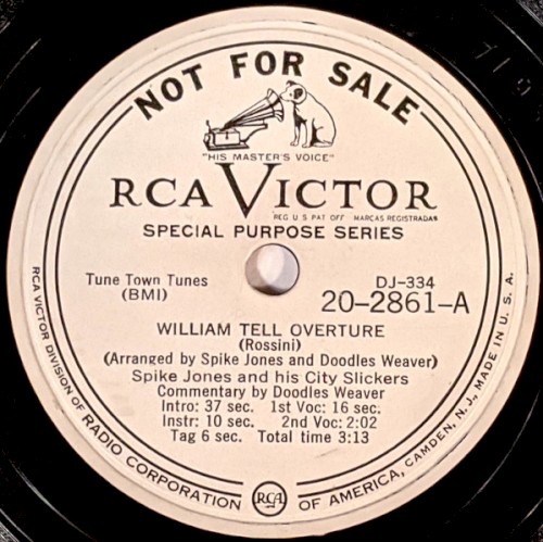William Tell Overture / By The Beautiful Sea by Spike Jones And His City Slickers