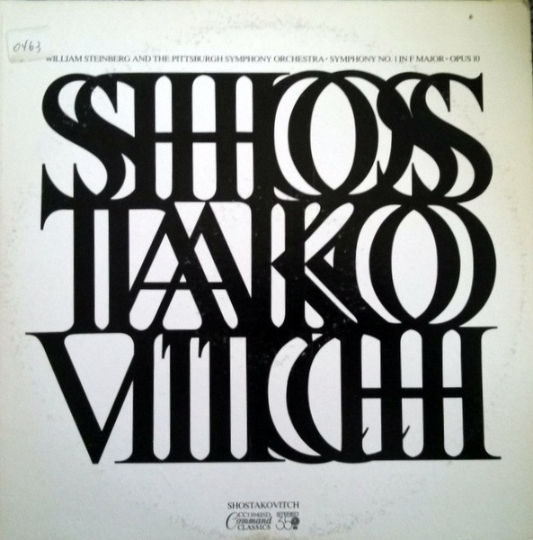 Symphony No. 1 In F Major, Opus 10 by Dmitri Shostakovich