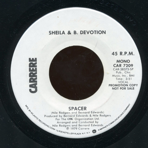 Spacer by Sheila &amp; B. Devotion physical vinyl pressing cover artwork on VinVibe