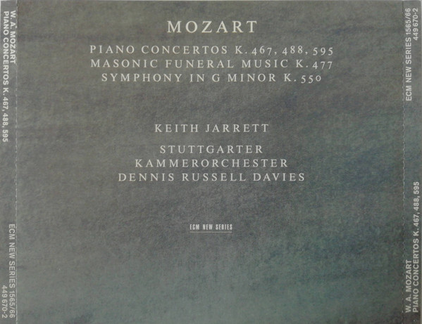 Piano Concertos K. 467, 488, 595 / Masonic Funeral Music K. 477 / Symphony In G Minor K. 550 by Wolfgang Amadeus Mozart