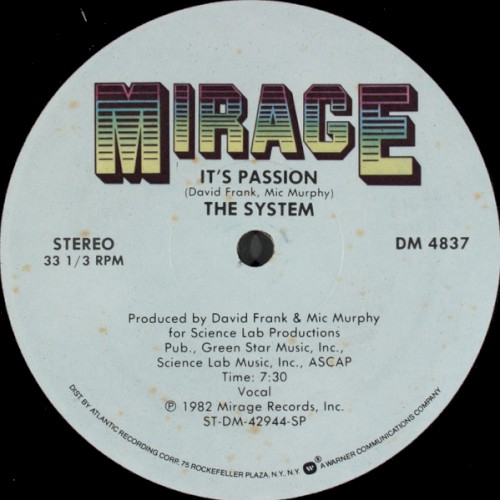 It's Passion by The System