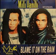 Blame It On The Rain by Milli Vanilli physical vinyl pressing cover artwork on VinVibe