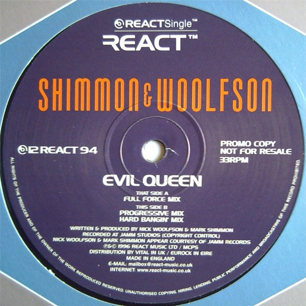 Evil Queen by Shimmon &amp; Woolfson