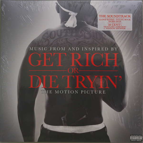 Music From And Inspired By Get Rich Or Die Tryin' The Motion Picture by Various physical vinyl pressing cover artwork on VinVibe