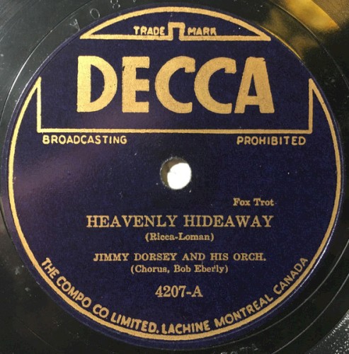 Heavenly Hideaway / An Overture To Love by Jimmy Dorsey And His Orchestra
