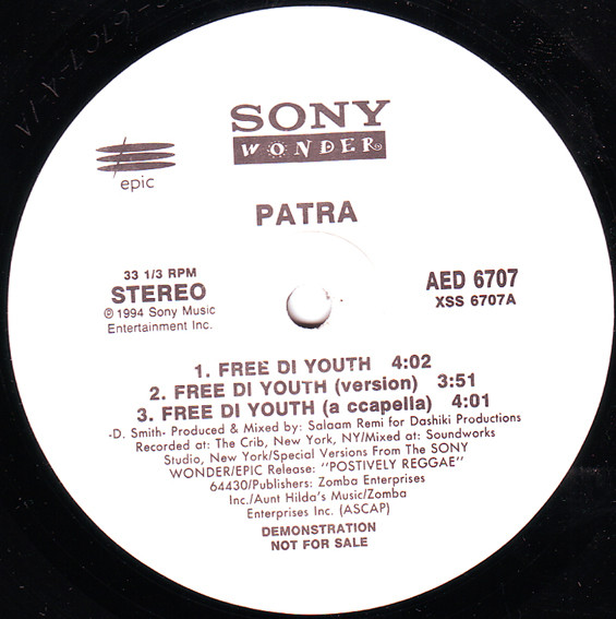 Free Di Youth / Teach The Children (Positively Reggae) by Patra