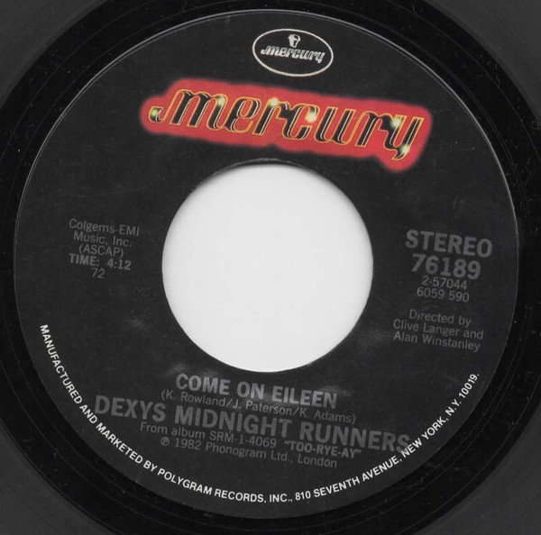 Dexys Midnight Runners vinyl record cover artwork on VinVibe