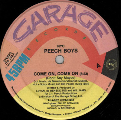 Come On, Come On (Don't Say Maybe) by Peech Boys