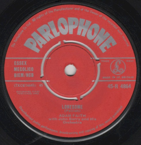 Lonesome by Adam Faith