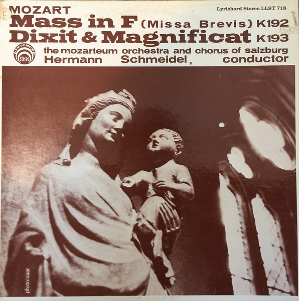 Mass In F Major K. 192 / Dixit Et Magnificat K. 193 by Wolfgang Amadeus Mozart