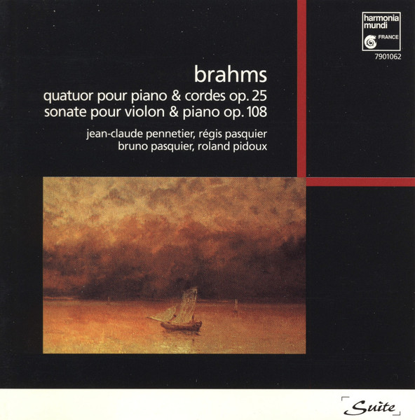 Piano Quartet Op. 25 / Violin Sonata Op. 108 by Johannes Brahms