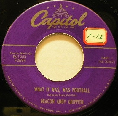What It Was, Was Football by Andy Griffith