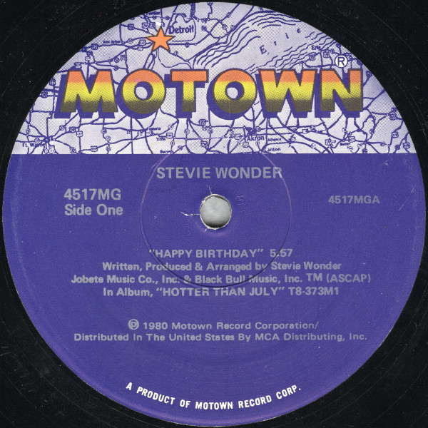 Happy Birthday / Greatest Excerpts From His Speeches by Stevie Wonder
