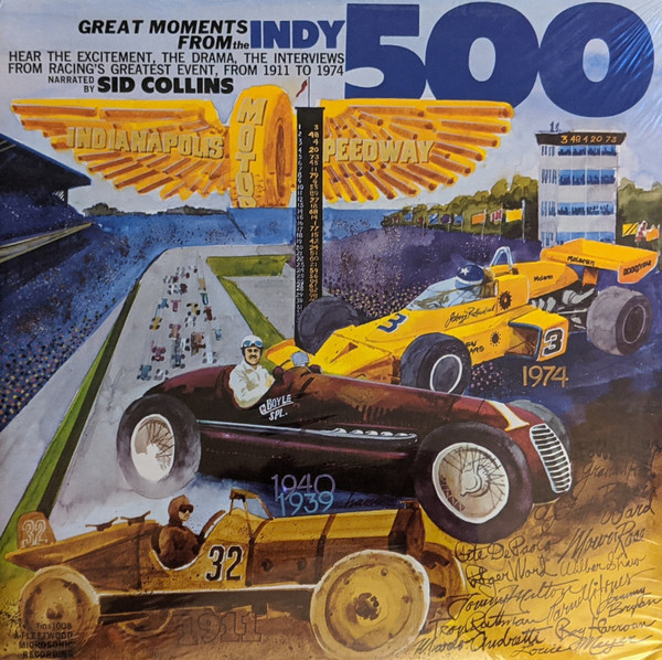 Great Moments From The Indy 500 by Sid Collins