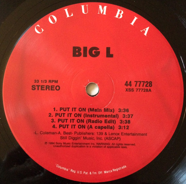 Put It On by Big L