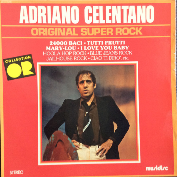 Rock by Adriano Celentano physical vinyl pressing cover artwork on VinVibe
