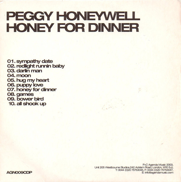 Honey For Dinner by Peggy Honeywell