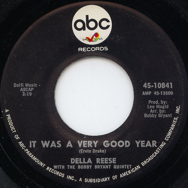 It Was A Very Good Year / Solitary Woman by Della Reese