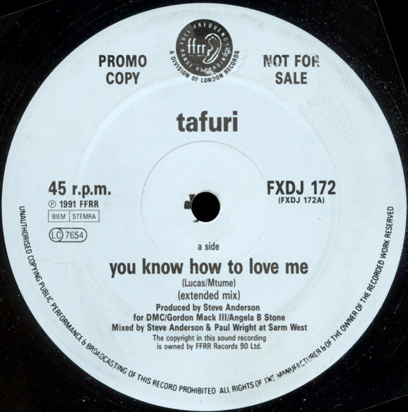 You Know How To Love Me by Tafuri