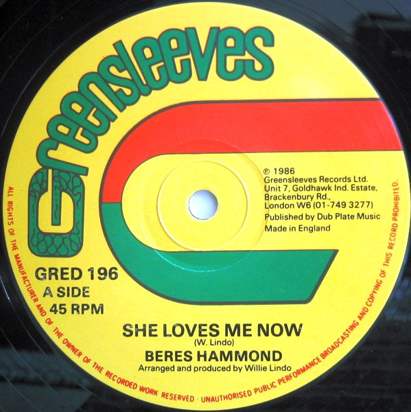 She Loves Me Now by Beres Hammond