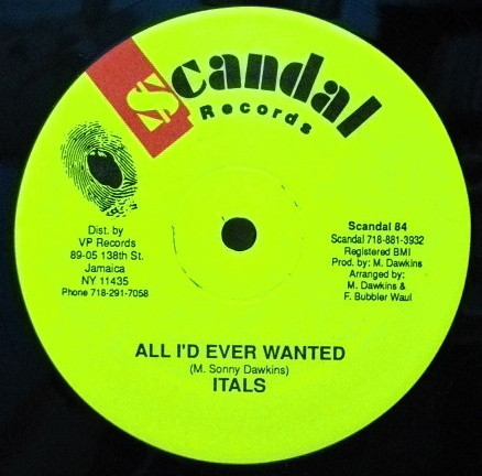 All I'd Ever Wanted / Nefertiti Rhythm by The Itals