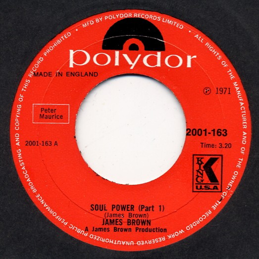 James Brown vinyl record cover artwork on VinVibe