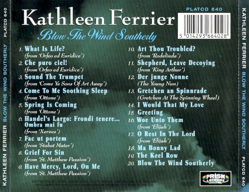 Blow The Wind Southerly by Kathleen Ferrier