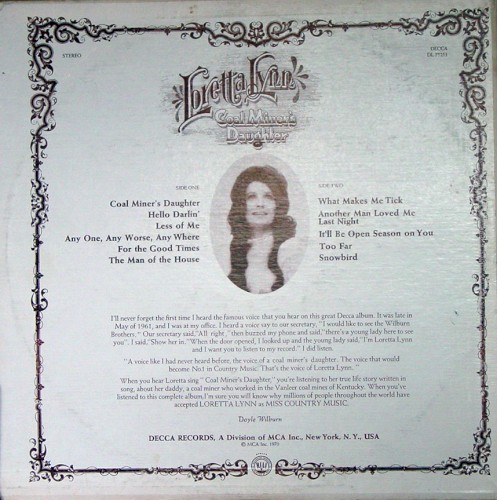Coal Miner's Daughter by Loretta Lynn