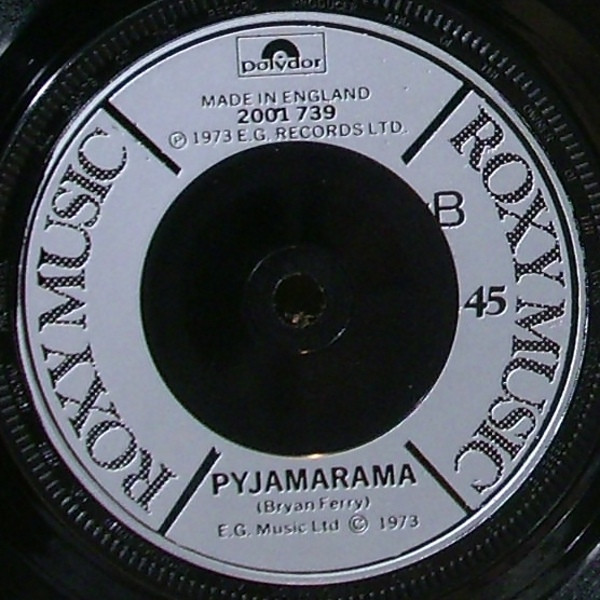 Virginia Plain / Pyjamarama by Roxy Music physical vinyl pressing cover artwork on VinVibe