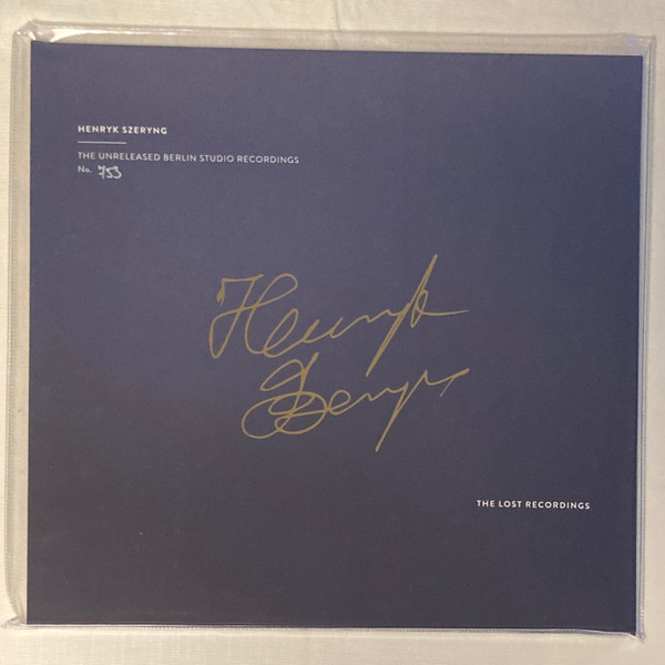 The Unreleased Berlin Studio Recordings by Henryk Szeryng