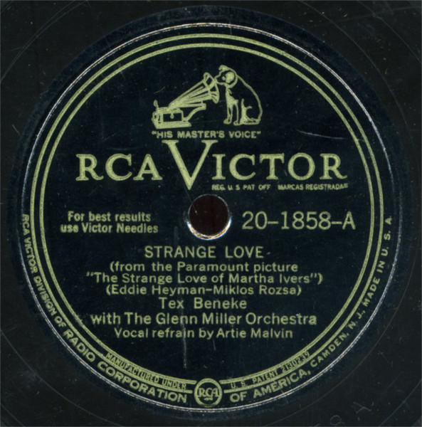 Strange Love / Cynthia's In Love by Tex Beneke