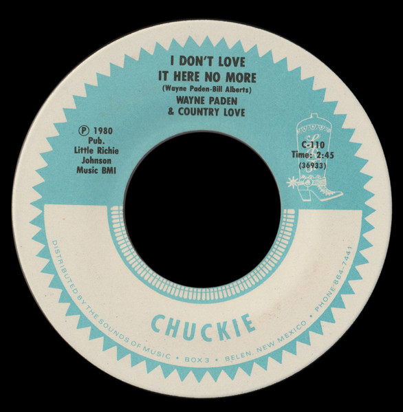 I Don't Love It Here No More / Whispers by Wayne Paden & Country Love