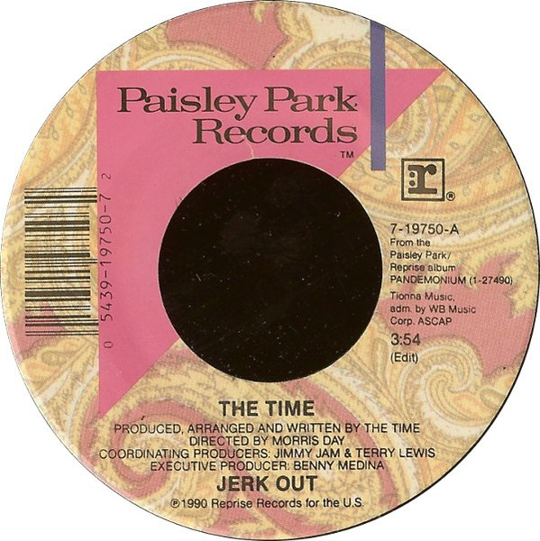 Jerk Out by The Time physical vinyl pressing cover artwork on VinVibe