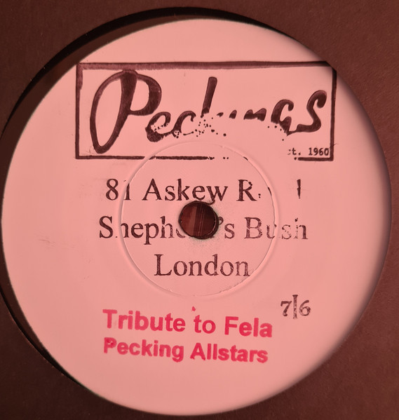 Tribute To Fela / Silly Ska by Peckings Allstars, Gus McIntyre