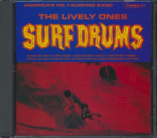 Surf Drums by The Lively Ones physical vinyl pressing cover artwork on VinVibe